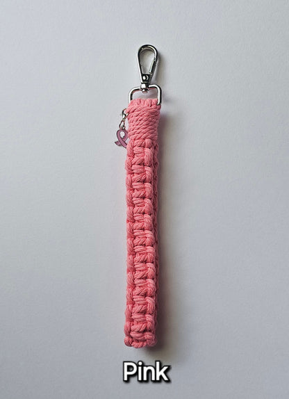 NEW! Breast Cancer Awareness Wristlet Keychain