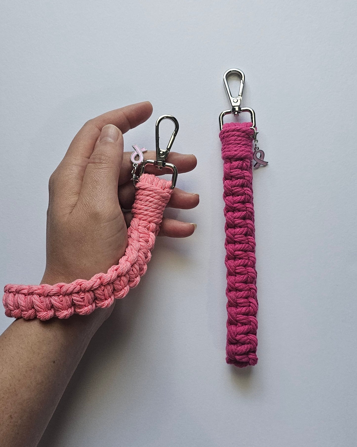 NEW! Breast Cancer Awareness Wristlet Keychain