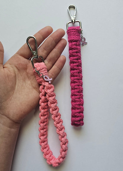 NEW! Breast Cancer Awareness Wristlet Keychain