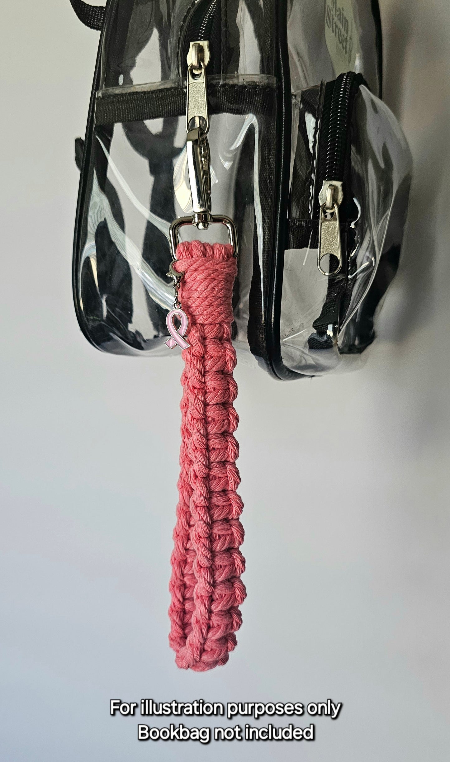 NEW! Breast Cancer Awareness Wristlet Keychain