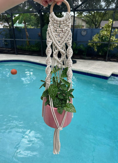 Macrame Plant Hanger (w/ Tassel)