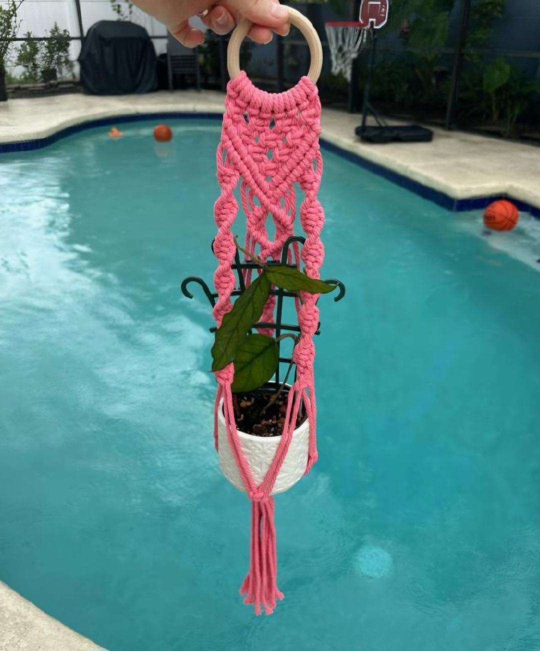 Macrame Plant Hanger (w/ Tassel)