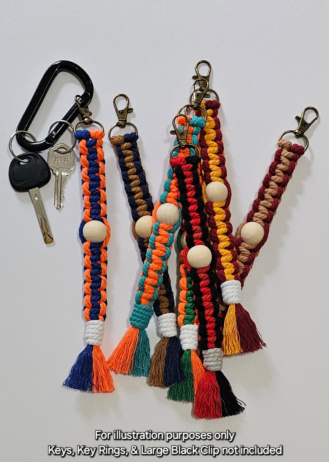 Sports Beaded Keychain