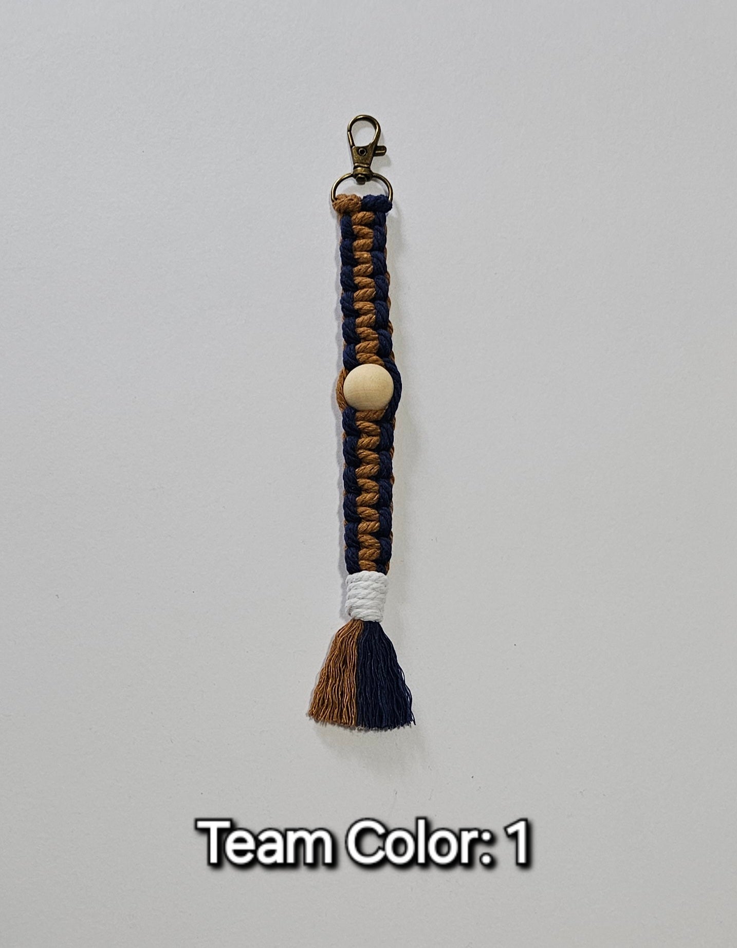 Sports Beaded Keychain