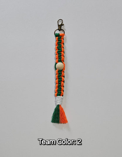 Sports Beaded Keychain