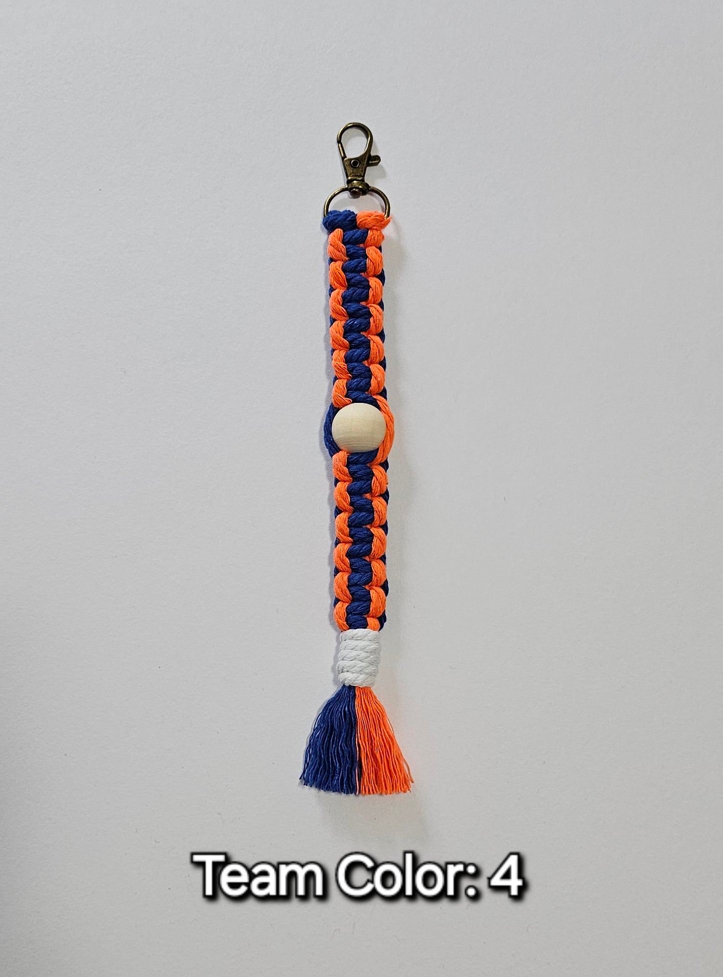 Sports Beaded Keychain