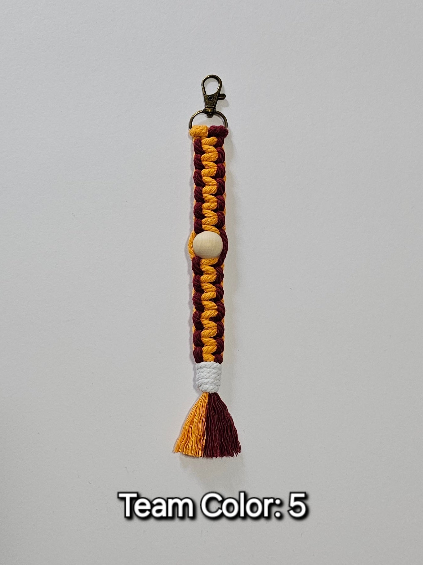 Sports Beaded Keychain