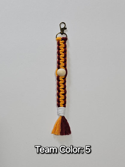 Sports Beaded Keychain