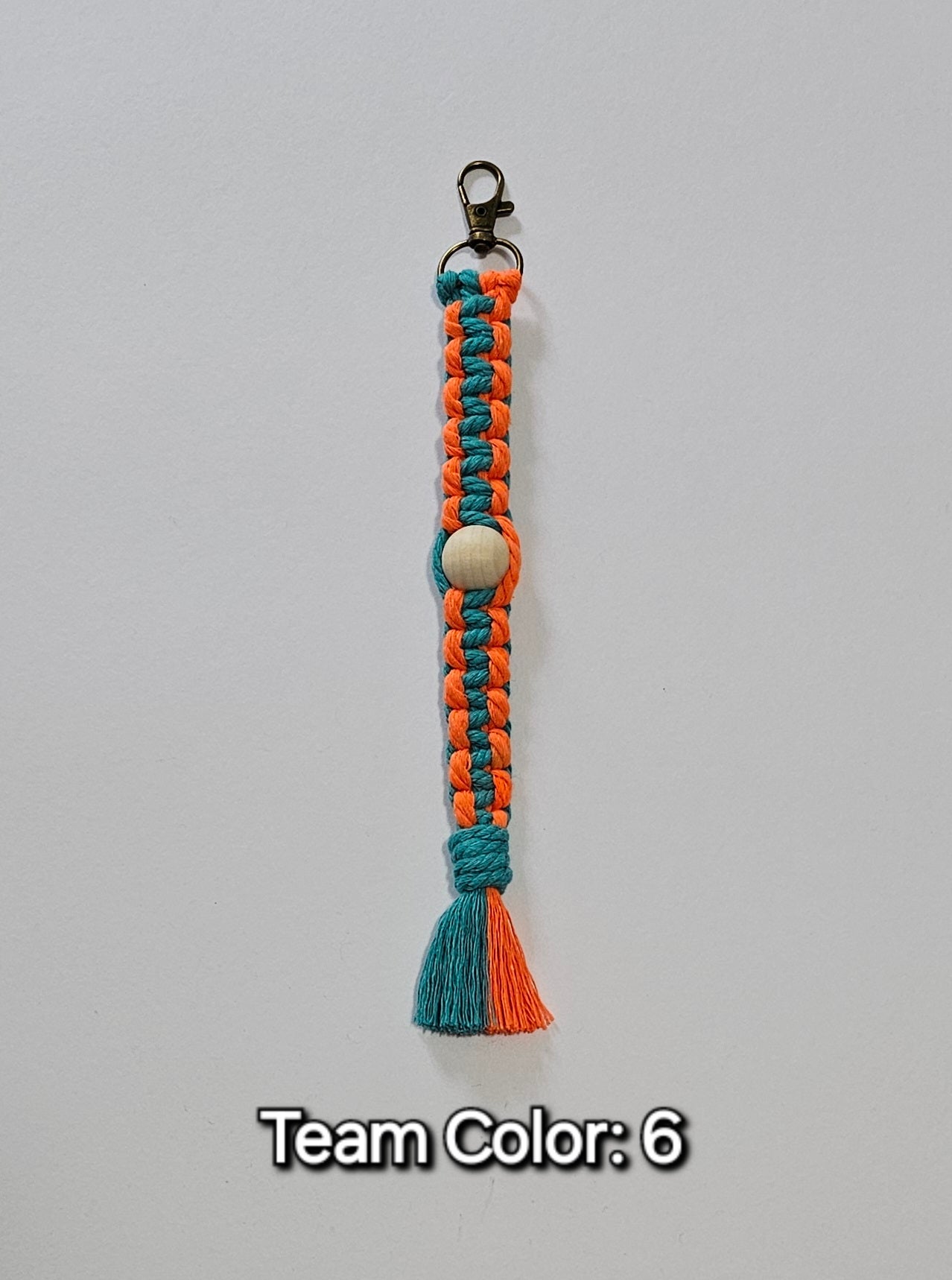 Sports Beaded Keychain