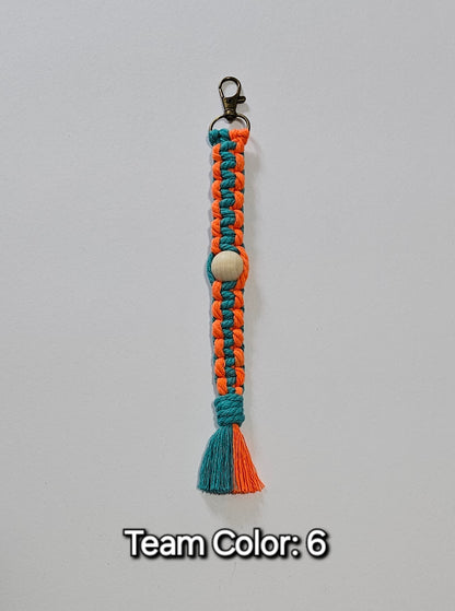 Sports Beaded Keychain