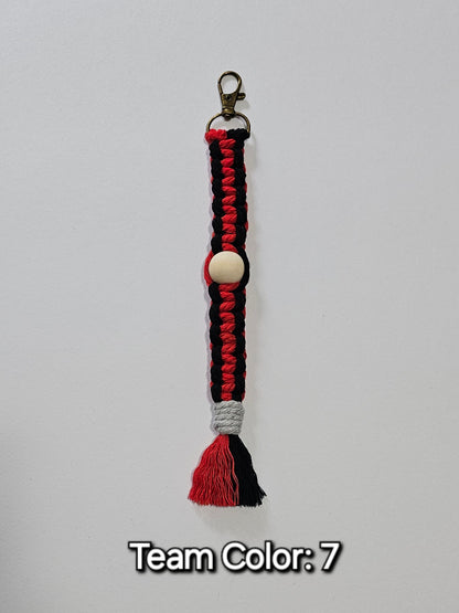 Sports Beaded Keychain